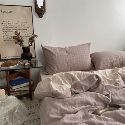 91家纺网 家纺一手货源 找家纺 （总）恋恋三季2024秋冬新款 空气提花千鸟格 威尔士