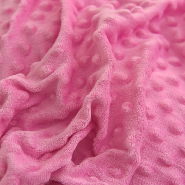 91家纺网 家纺一手货源 找家纺 艾米家居 2022秋冬新款豆豆绒+羊羔绒系列 玫红