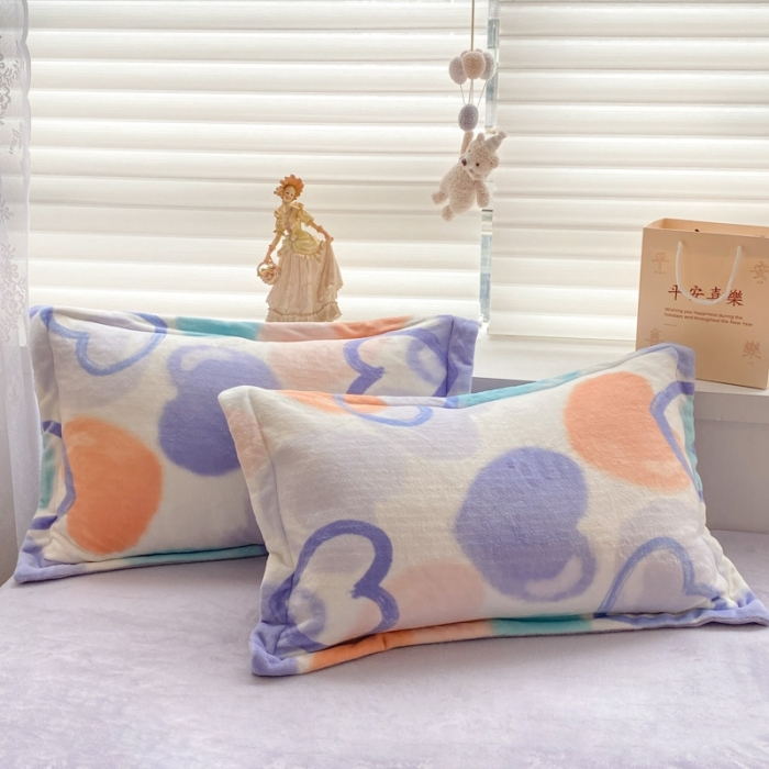 91家纺网 家纺一手货源 找家纺 上尚居 2022新款加厚保暖牛奶绒四件套 遇见-紫