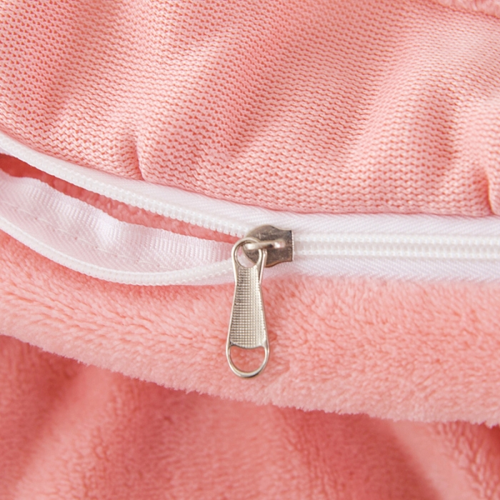 91家纺网 家纺一手货源 找家纺 优姿家纺 牛奶绒贴边绣花荷叶花边保暖四件 蝶舞纷飞-白