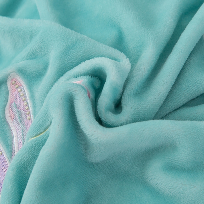 91家纺网 家纺一手货源 找家纺 优姿家纺 牛奶绒贴边绣花荷叶花边保暖四件 蝶舞纷飞-黄