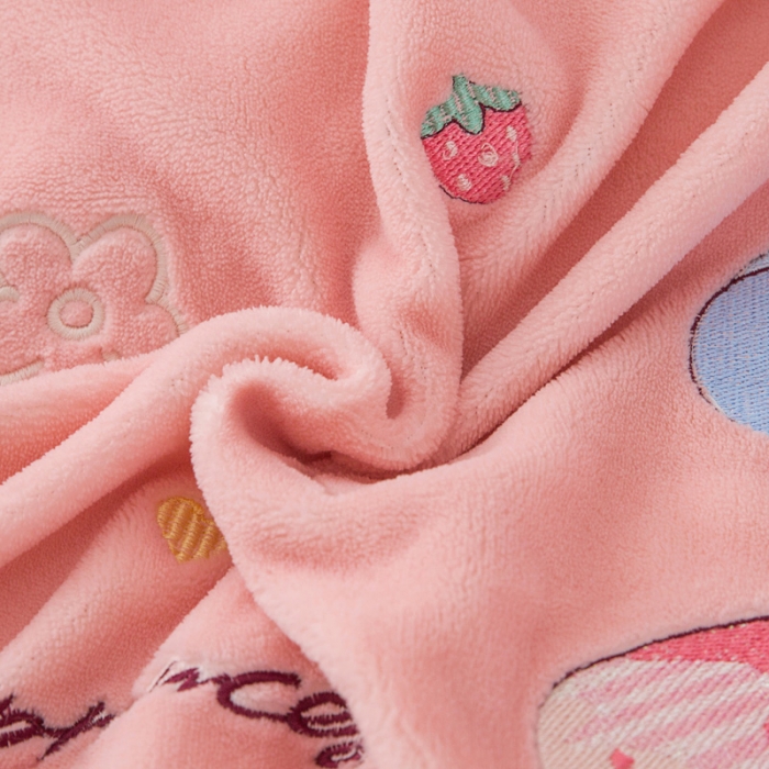 91家纺网 家纺一手货源 找家纺 优姿家纺 牛奶绒贴边绣花荷叶花边保暖四件 花仙子-玉