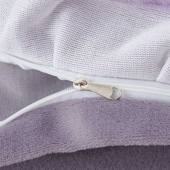 91家纺网 家纺一手货源 找家纺 优姿家纺 牛奶绒贴边绣花荷叶花边保暖四件 花仙子-紫