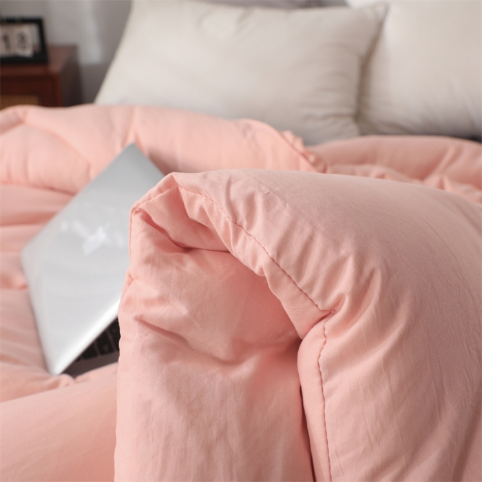 91家纺网 家纺一手货源 找家纺 优姿家纺 2022新款A类原棉大豆被 粉玉