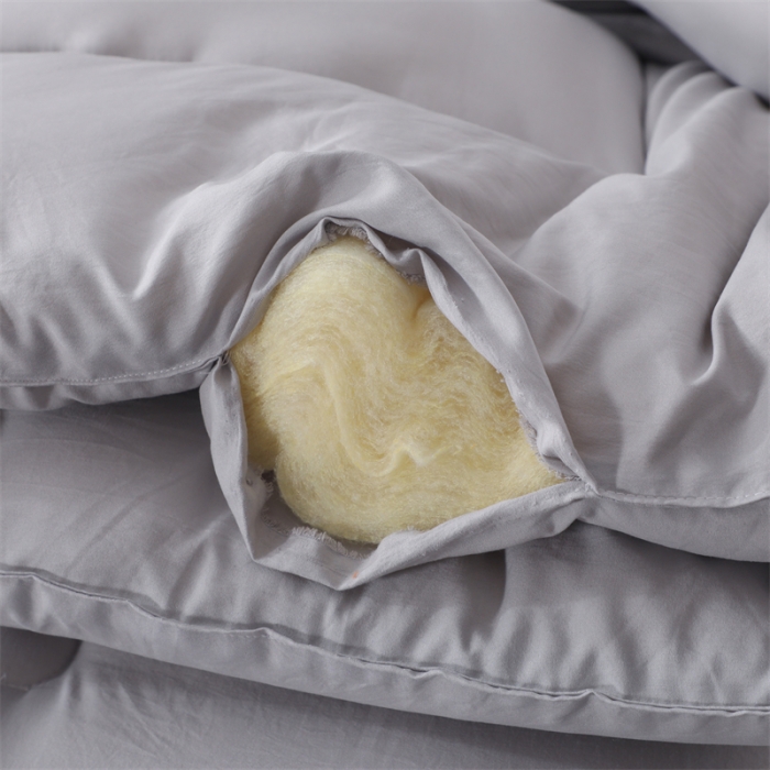 91家纺网 家纺一手货源 找家纺 优姿家纺 2022新款A类原棉大豆被 灰色