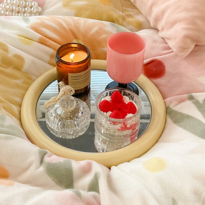 91家纺网 家纺一手货源 找家纺 昔可 2022新款牛奶绒四件套花朵系列 油画粉花