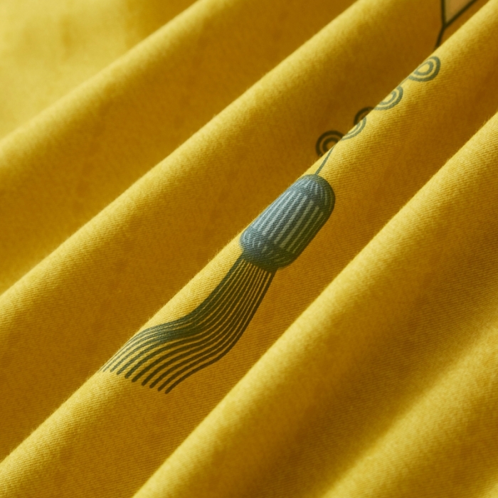 91家纺网 家纺一手货源 找家纺 金纱玉纺2022新款全棉生态大版磨毛四件套 醉芬芳-黄