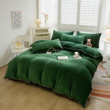 91家纺网 家纺一手货源 找家纺 （总）啊雅家居 2025新款贝壳边宝宝绒四件套