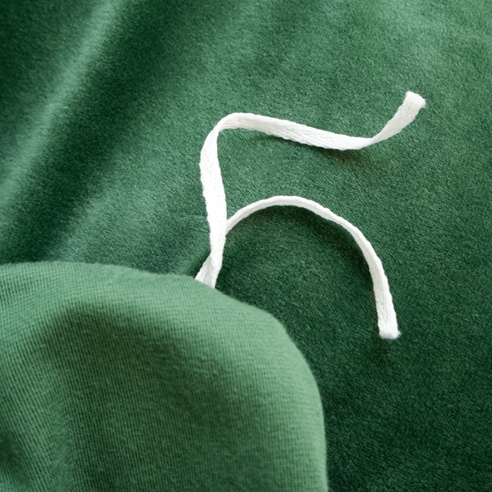 91家纺网 家纺一手货源 找家纺 啊雅家居 2025新款贝壳边宝宝绒四件套 贝壳草绿