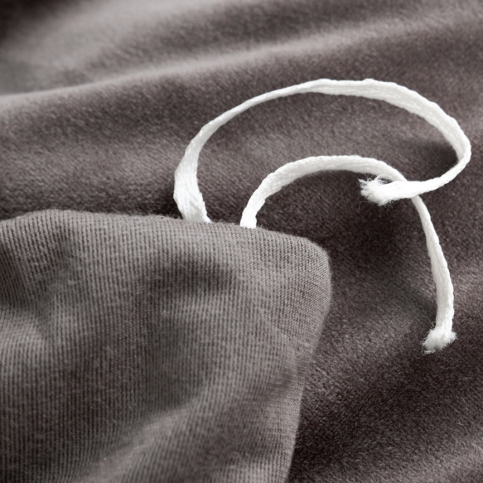 91家纺网 家纺一手货源 找家纺 啊雅家居 2025新款贝壳边宝宝绒四件套 贝壳黑灰