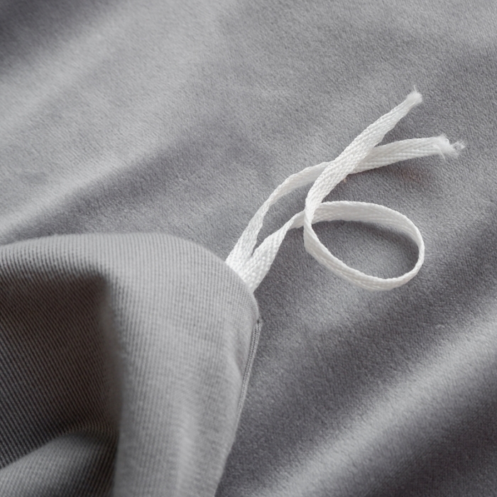 91家纺网 家纺一手货源 找家纺 啊雅家居 2025新款贝壳边宝宝绒四件套 贝壳银灰