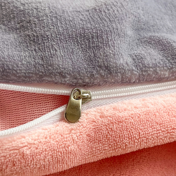 91家纺网 家纺一手货源 找家纺 优姿家纺 2022新款牛奶绒8斤双拼色绣花保暖四件套 山茶花-玉