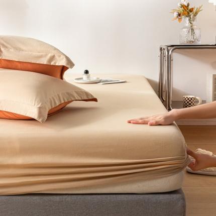 91家纺网 家纺一手货源 找家纺 （总）秀色 秋冬60支纯色全棉磨毛床笠三件套纯棉加厚保护罩