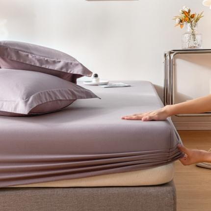 91家纺网 家纺一手货源 找家纺 （总）秀色 秋冬60支纯色全棉磨毛床笠三件套纯棉加厚保护罩