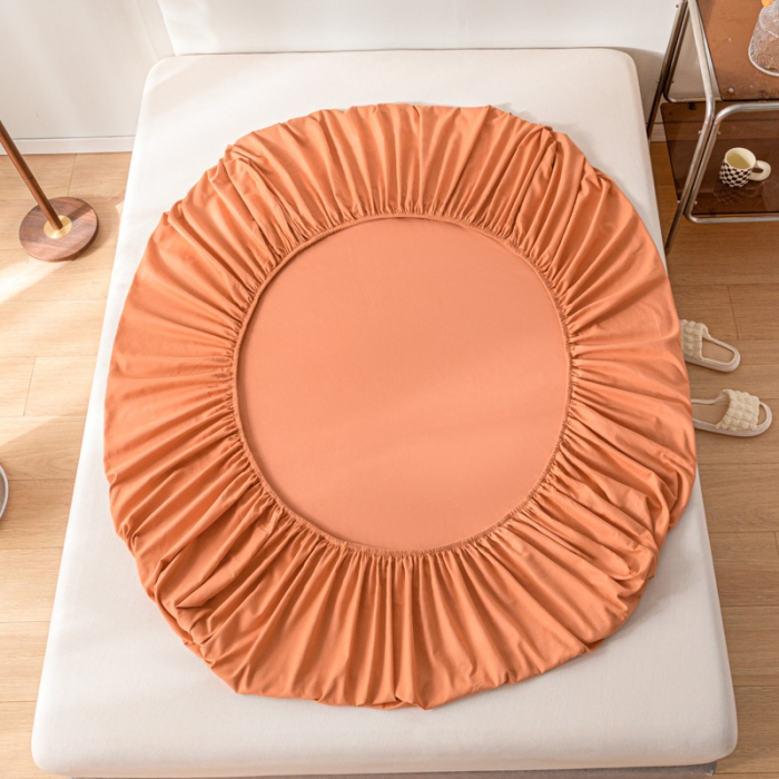 91家纺网 家纺一手货源 找家纺 （总）秀色 秋冬60支纯色全棉磨毛床笠三件套纯棉加厚保护罩