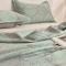 91家纺网 家纺一手货源 找家纺 芭提岛 2023新款双层纱夹棉单品床盖第二批系列 色彩斑斓〈绿色〉