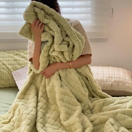 91家纺网 家纺一手货源 找家纺 （总）顾里家纺 2022新款小贵妇仿皮草兔毛绒盖毯