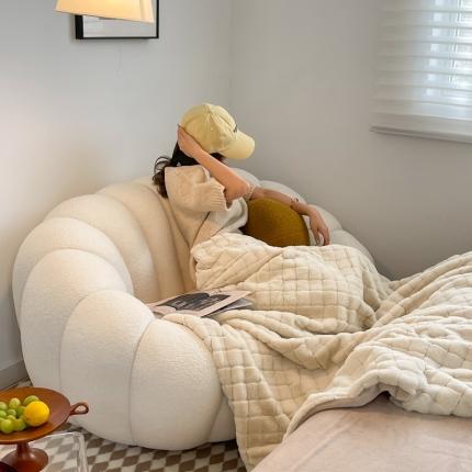 91家纺网 家纺一手货源 找家纺 （总）顾里家纺 2022新款小贵妇仿皮草兔毛绒盖毯