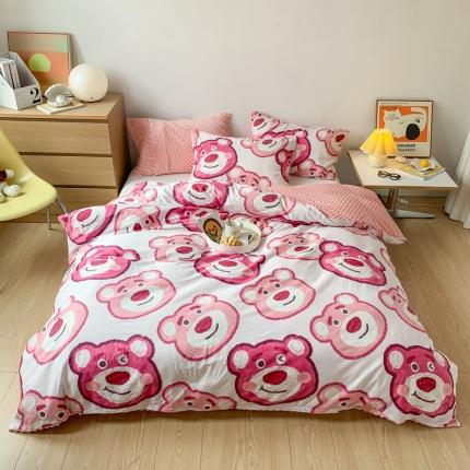 91家纺网 家纺一手货源 找家纺 （总）梦家居 2022正版迪士尼授权加安抚豆豆绒被套