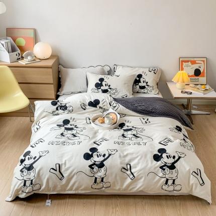 91家纺网 家纺一手货源 找家纺 （总）梦家居 2022正版迪士尼授权加安抚豆豆绒被套