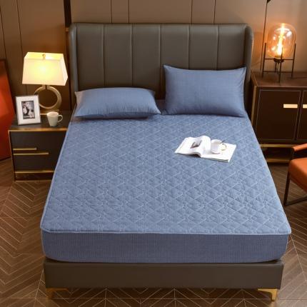 91家纺网 家纺一手货源 找家纺 （总）尊康家纺（原磊科） 2022新款四叶花全棉抗菌肌理纹磨毛床笠