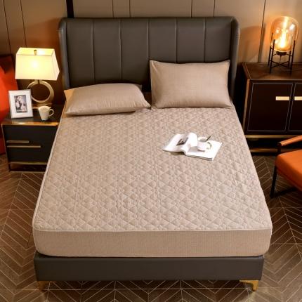 91家纺网 家纺一手货源 找家纺 （总）尊康家纺（原磊科） 2022新款四叶花全棉抗菌肌理纹磨毛床笠