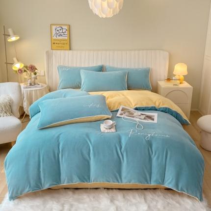 91家纺网 家纺一手货源 找家纺 （总）慕色家纺2022新款绒慕奢系列四件套