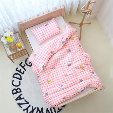 91家纺网 家纺一手货源 找家纺 艾佳宝贝婴儿绒幼儿园冬被仿鹅绒儿童春秋被保暖加厚被 萌萌兔