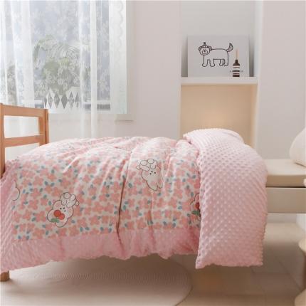 91家纺网 家纺一手货源 找家纺 （总）艾佳宝贝2022年秋冬全棉豆豆绒多功能盖毯被