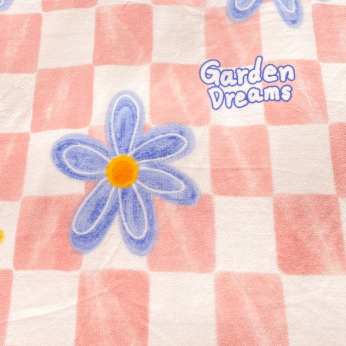 91家纺网 家纺一手货源 找家纺 绒兔兔 2022新款牛奶绒印花毯子 生如夏花