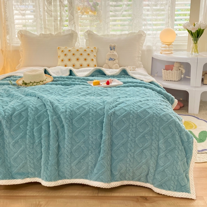 91家纺网 家纺一手货源 找家纺 （总）绒兔兔 2022新款舒棉绒毯子