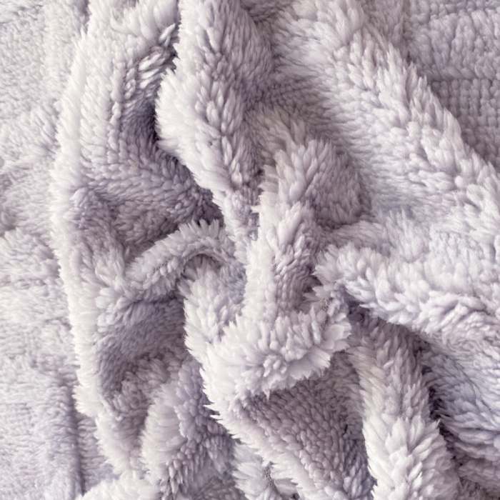 91家纺网 家纺一手货源 找家纺 绒兔兔 2022新款舒棉绒毯子 舒棉绒-香芋紫