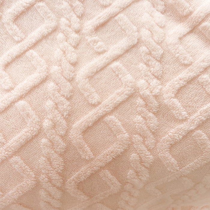91家纺网 家纺一手货源 找家纺 绒兔兔 2022新款舒棉绒毯子 舒棉绒-樱花粉