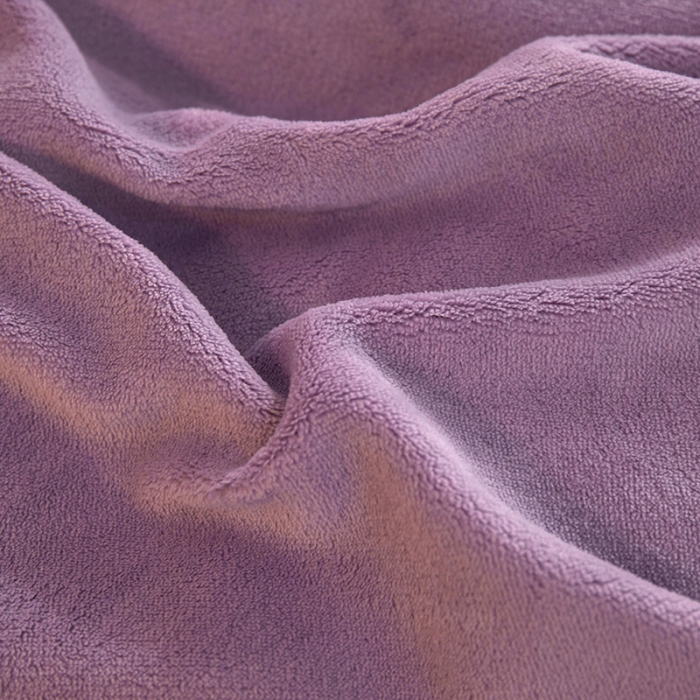 91家纺网 家纺一手货源 找家纺 一米阳光2022新款立方格高克重牛奶绒撞色四件套系列 立方格豆紫