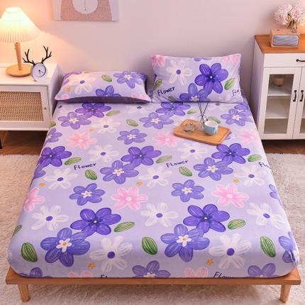 91家纺网 家纺一手货源 找家纺 （总）芃成 2022新款加厚双面牛奶绒印花床品系列-单床笠