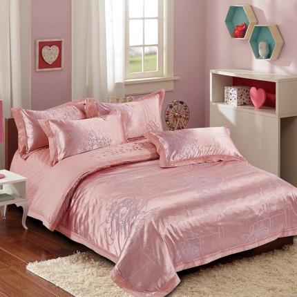 卡迪亚 2022新款贡缎提花四件套 爱卡-香槟金