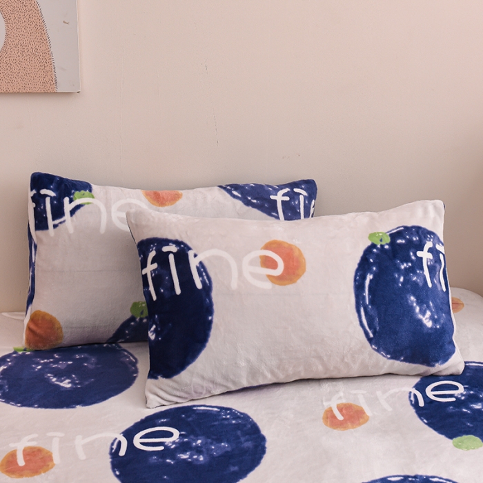 91家纺网 家纺一手货源 找家纺 芃成 2022新款加厚双面牛奶绒印花床品系列-单床笠 安纳瑞