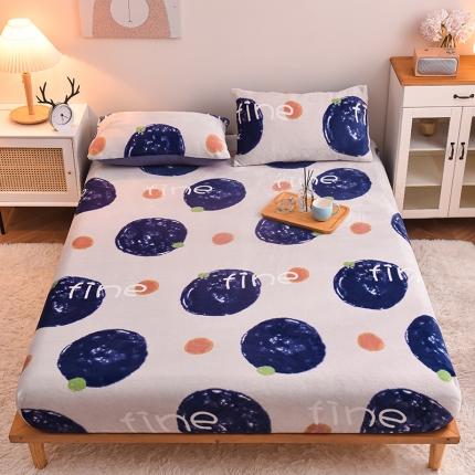 芃成 2022新款加厚双面牛奶绒印花床品系列-单床笠 安纳瑞