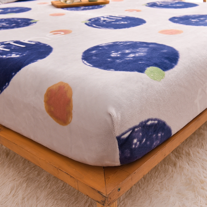 91家纺网 家纺一手货源 找家纺 芃成 2022新款加厚双面牛奶绒印花床品系列-单床笠 安纳瑞