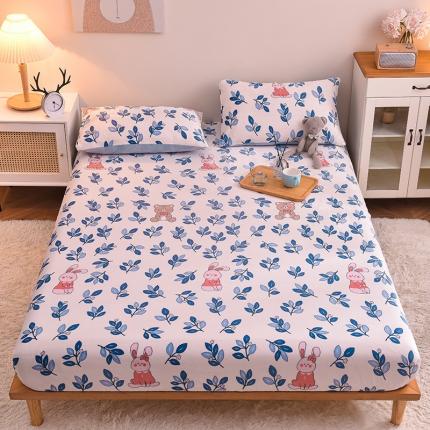 芃成 2022新款加厚双面牛奶绒印花床品系列-单床笠 菲菲兔