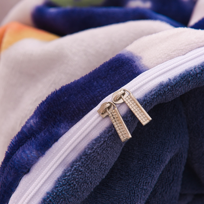 91家纺网 家纺一手货源 找家纺 芃成 2022新款加厚双面牛奶绒印花床品系列-单被套 安纳瑞