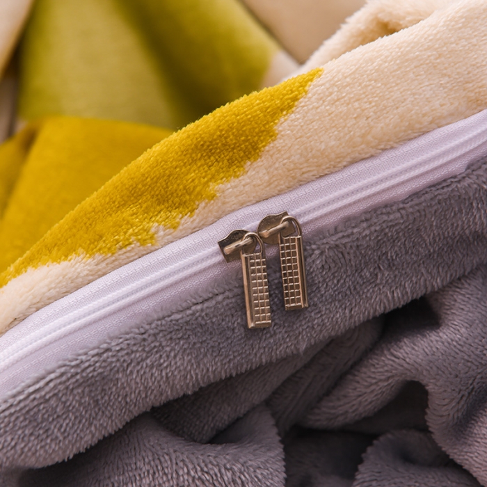 91家纺网 家纺一手货源 找家纺 芃成 2022新款加厚双面牛奶绒印花床品系列-单被套 静逸