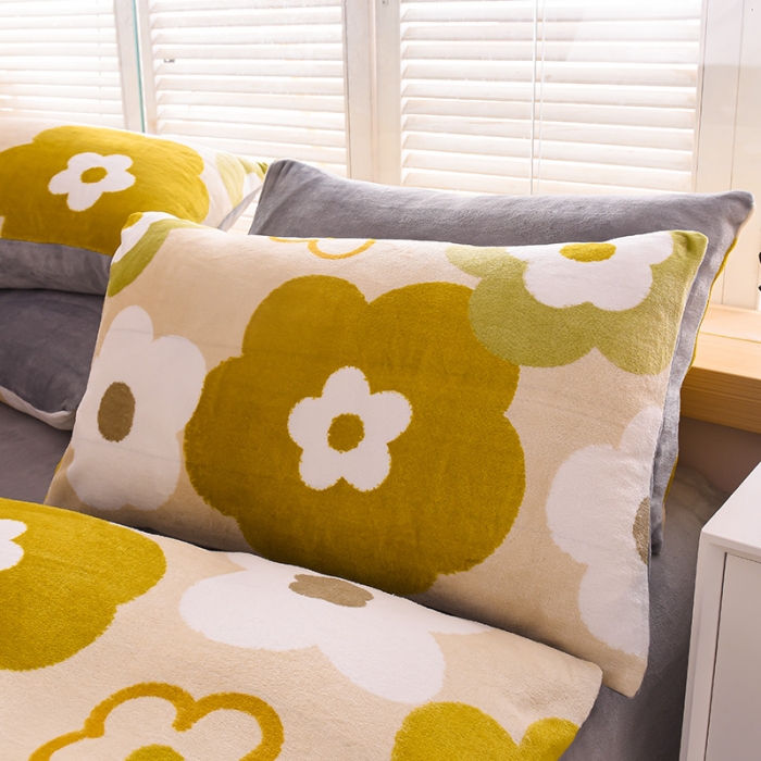 91家纺网 家纺一手货源 找家纺 芃成 2022新款加厚双面牛奶绒印花床品系列-单被套 静逸