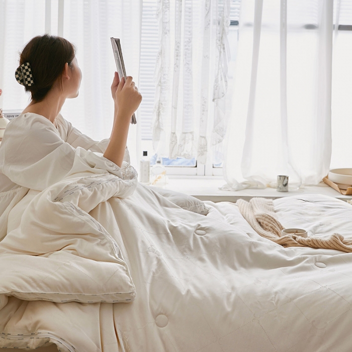 91家纺网 家纺一手货源 找家纺 （总） 莱福仕 2022新款60提花李官奇大豆子母被-风格一