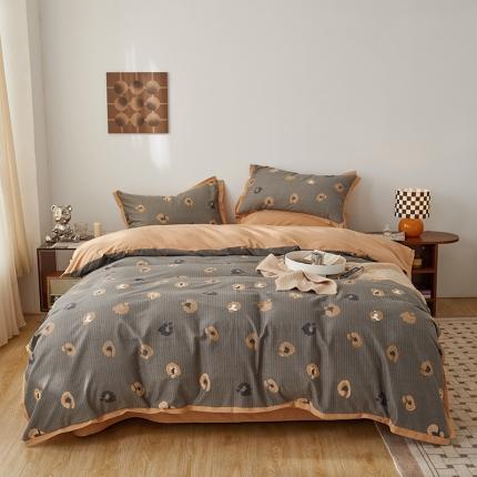 91家纺网 家纺一手货源 找家纺 （总）时年 2022新款生态磨毛飞边款四件套