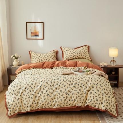 （总）时年 2022新款生态磨毛飞边款四件套