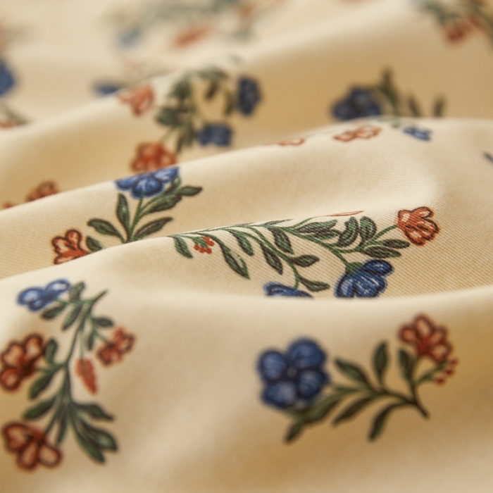 91家纺网 家纺一手货源 找家纺 时年 2022新款生态磨毛飞边款四件套 沉香