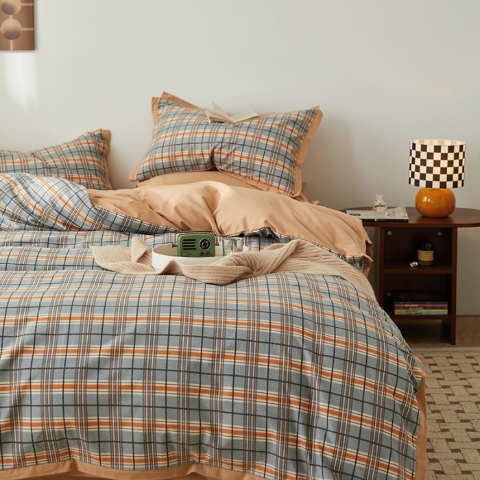 91家纺网 家纺一手货源 找家纺 时年 2022新款生态磨毛飞边款四件套 丰年