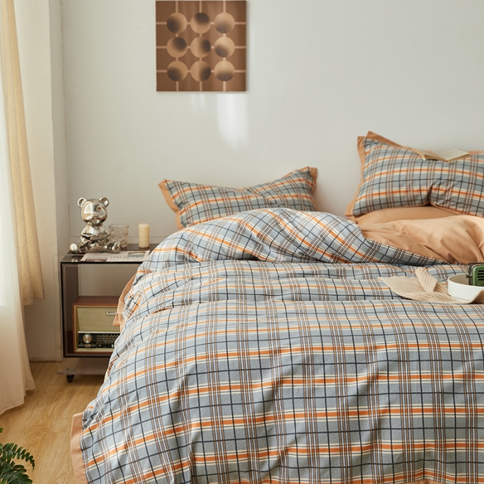 91家纺网 家纺一手货源 找家纺 时年 2022新款生态磨毛飞边款四件套 丰年