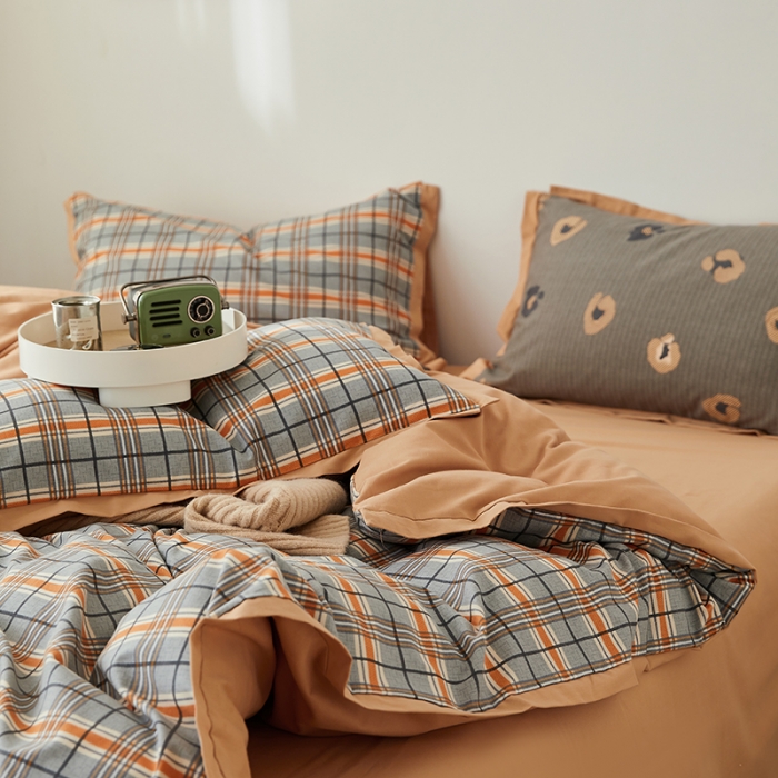 91家纺网 家纺一手货源 找家纺 时年 2022新款生态磨毛飞边款四件套 丰年